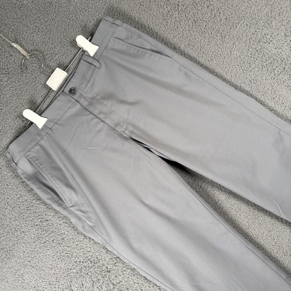 Mizzen+Main Pants Mens 34x32 (36x30) Gray Baron Performance Chino *READ**Button*